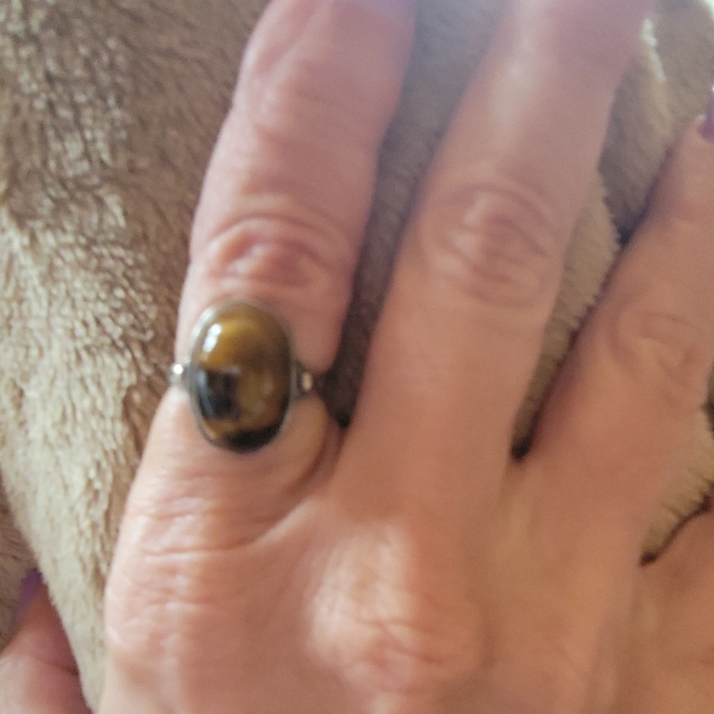 Vintage ring stamped silver